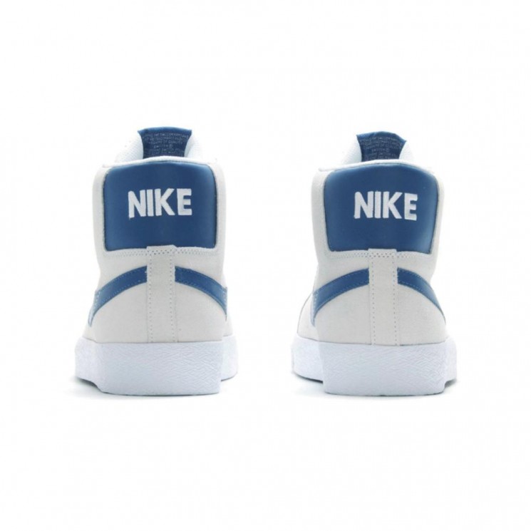 Zapatillas Nike SB Zoom Blazer MID Blancas Detalle Trasero