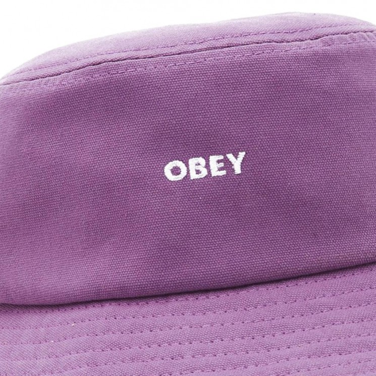 Sombrero Obey Bold Canvas Bucket Hat Malva