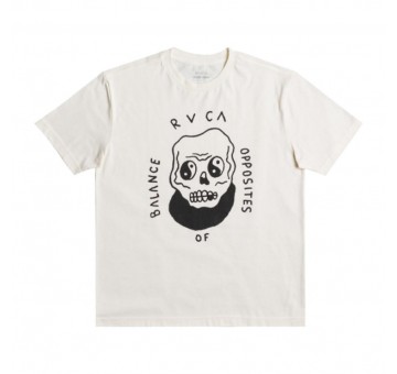 Camiseta Rvca Benj Skull Blanca