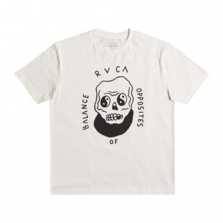 Camiseta Rvca Benj Skull Blanca