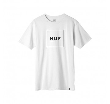 Camiseta HUF Essentials Box Logo S S Tee Blanca