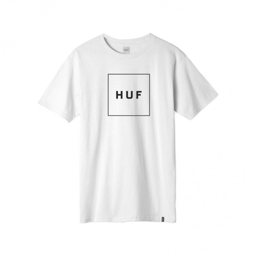 Camiseta HUF Essentials Box Logo S S Tee Blanca