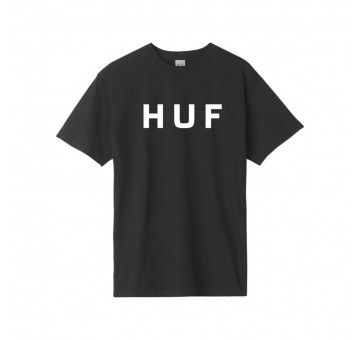 Camiseta HUF Essentials OG Logo S S Tee Negra