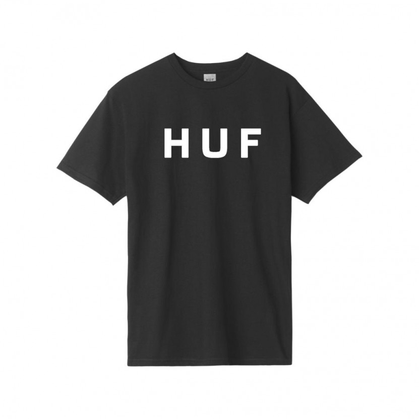 Camiseta HUF Essentials OG Logo S S Tee Negra