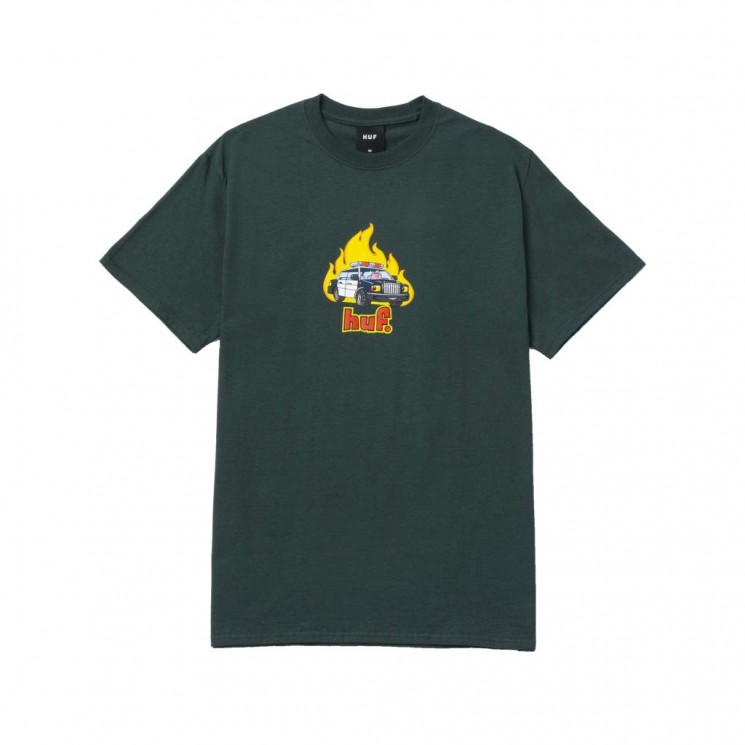 Camiseta HUF Roasted S S Tee Verde