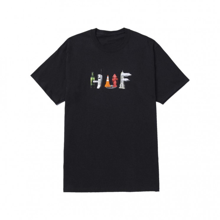 Camiseta HUF Objectified S S Tee Negra