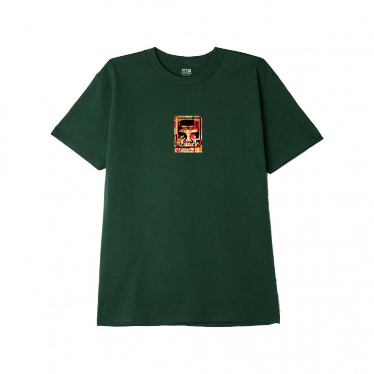 Camiseta Obey Icon Face Collage Verde