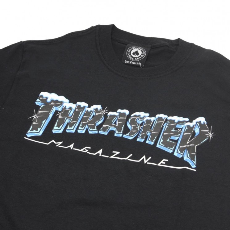 Camiseta Thrasher Black Ice Tee Negra