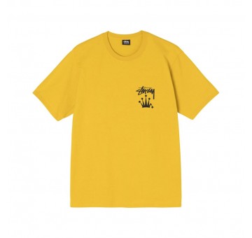 Camiseta Stussy Stock Crown Tee Amarilla