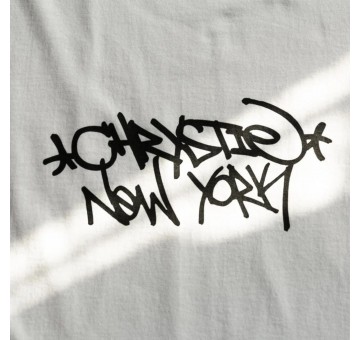 Camiseta Chrystie NYC Tag Logo T Shirt Blanca