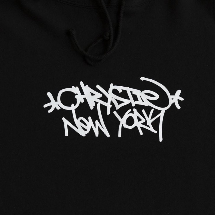 Sudadera Chrystie NYC Tag Logo Hoodie Negra