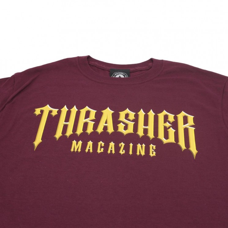 Camiseta Thrasher Low Low Logo Tee Maroon