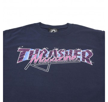 Camiseta Thrasher Vice Logo Tee Navy