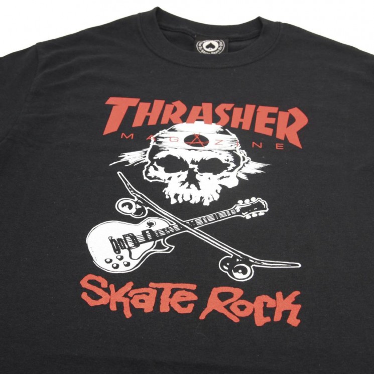 Camiseta Thrasher Skate Rock Tee Negra