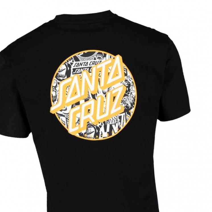 Camiseta Santa Cruz Flier Dot T Shirt Negra
