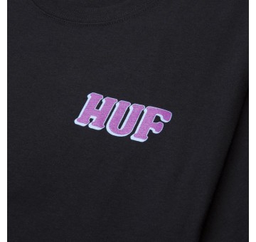 Camiseta HUF Collision Tee Negra Detalle