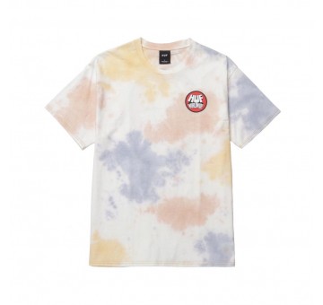 Camiseta HUF Selecta Dyed S S Tee Natural Frontal