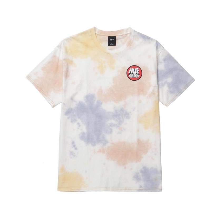 Camiseta HUF Selecta Dyed S S Tee Natural Frontal