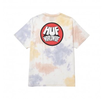 Camiseta HUF Selecta Dyed S S Tee Natural Trasera