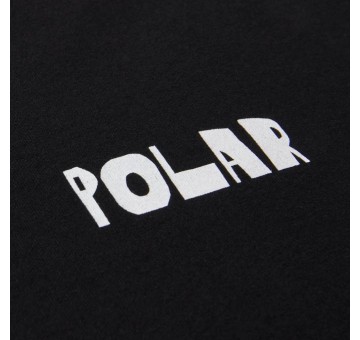 Camiseta Polar Skate Trippin Tee Negra Detalle