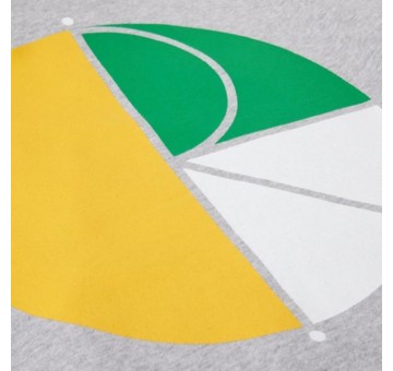Camiseta Polar Skate 3 Tone Fill Logo Tee Gris Detalle