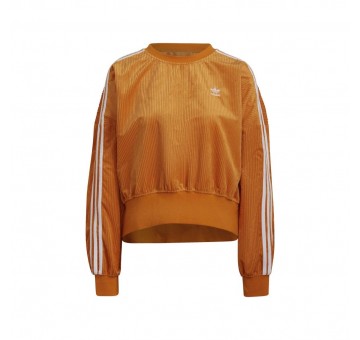 Sudadera Adidas Adicolor Classics Corded Sweatshirt Naranja Silueta