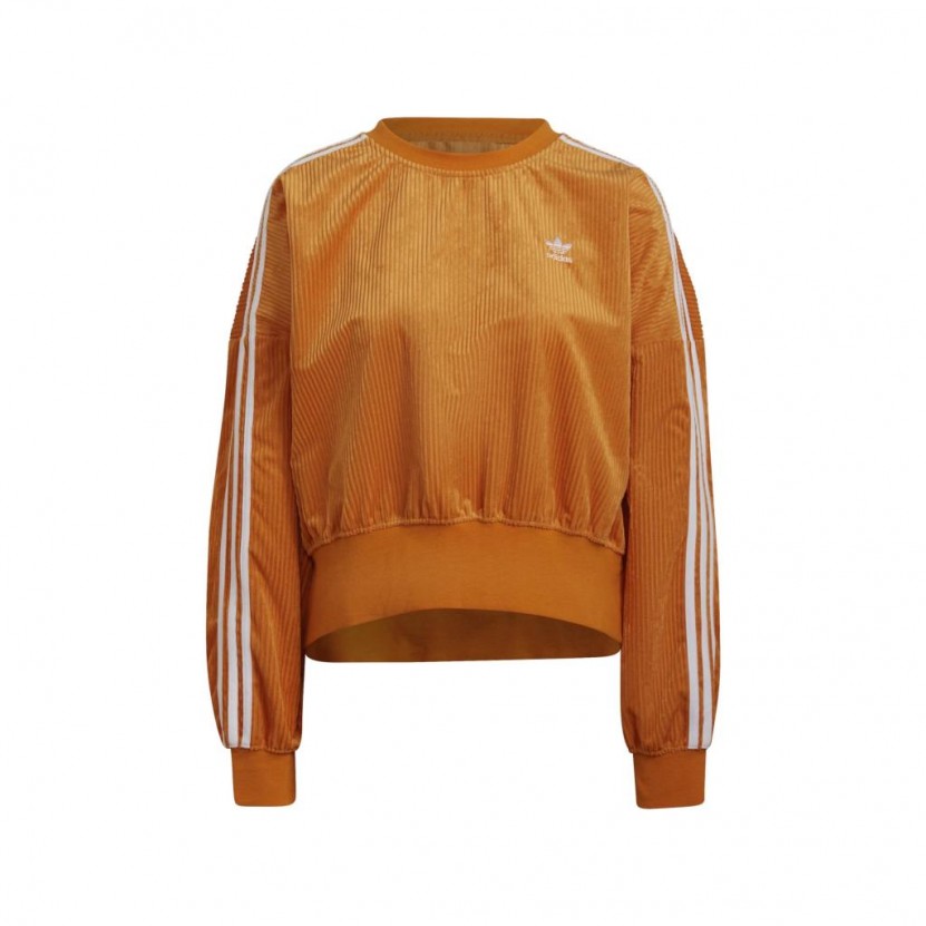 Sudadera Adidas Adicolor Classics Corded Sweatshirt Naranja Silueta