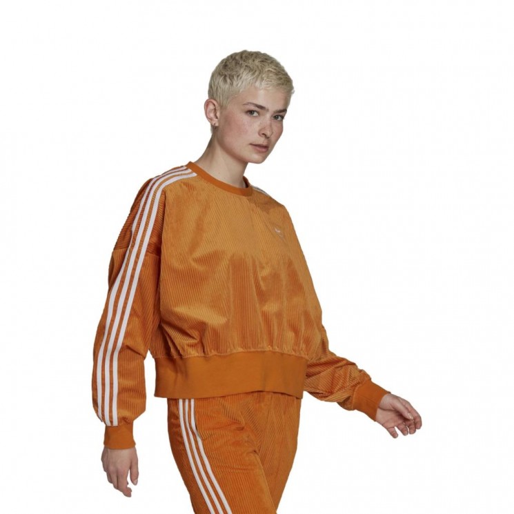 Sudadera Adidas Adicolor Classics Corded Sweatshirt Naranja Modelo