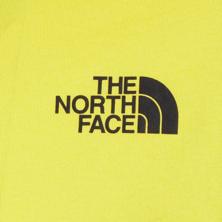 Camiseta The North Face M SS Red Box Tee Amarilla Detalle