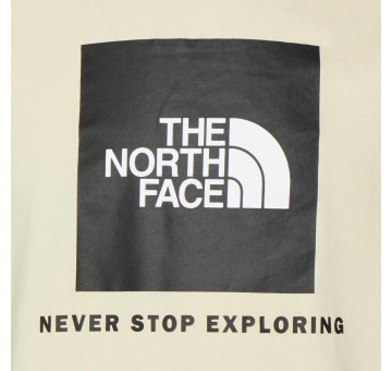 Camiseta The North Face M SS Raglan Red Box Tee Gravel Detalle