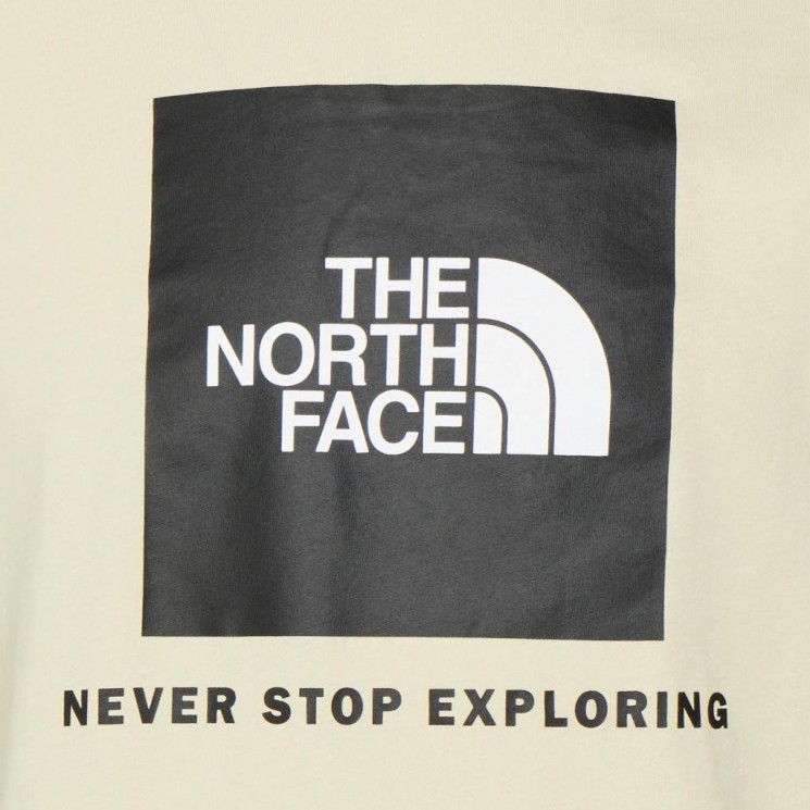 Camiseta The North Face M SS Raglan Red Box Tee Gravel Detalle
