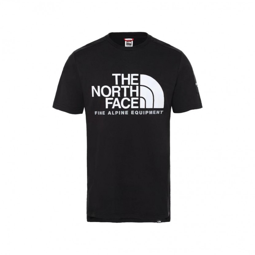 Camiseta The North Face M SS Fine Alpine 2 Negra Silueta Frontal