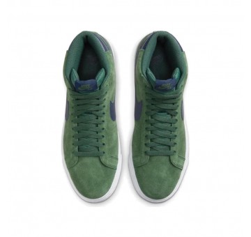 Zapatillas Nike SB Zoom Blazer MID Noble Green Midnight Navy Planta