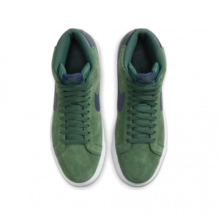 Zapatillas Nike SB Zoom Blazer MID Noble Green Midnight Navy Planta