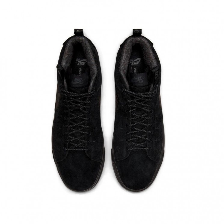 Zapatillas Nike SB Zoom Blazer MID Premium Black Anthracite Planta