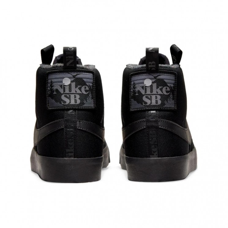 Zapatillas Nike SB Zoom Blazer MID Premium Black Anthracite Parte Trasera