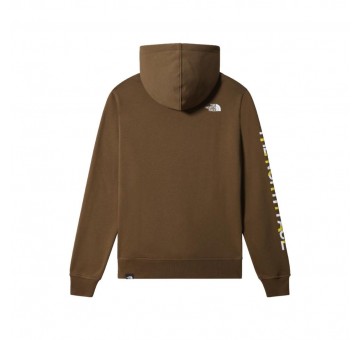 Sudadera The North Face M Hoodie Graphic PH1 Military Olive Trasera