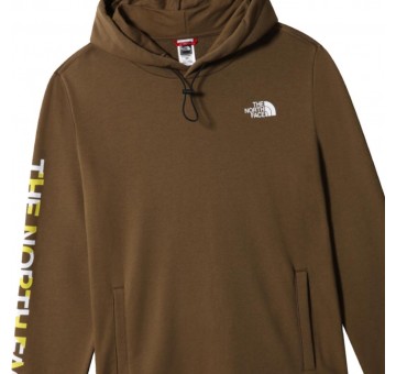 Sudadera The North Face M Hoodie Graphic PH1 Military Olive Detalle