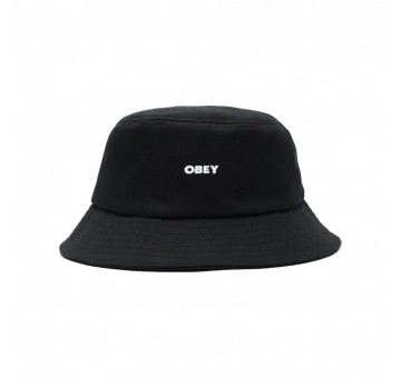 Sombrero Obey Bold Twill Bucket Hat Negro