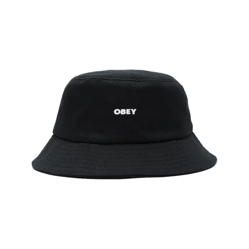 Sombrero Obey Bold Twill Bucket Hat Negro