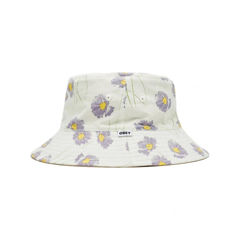 Sombrero Obey Pollen Bucket Hat Blanco