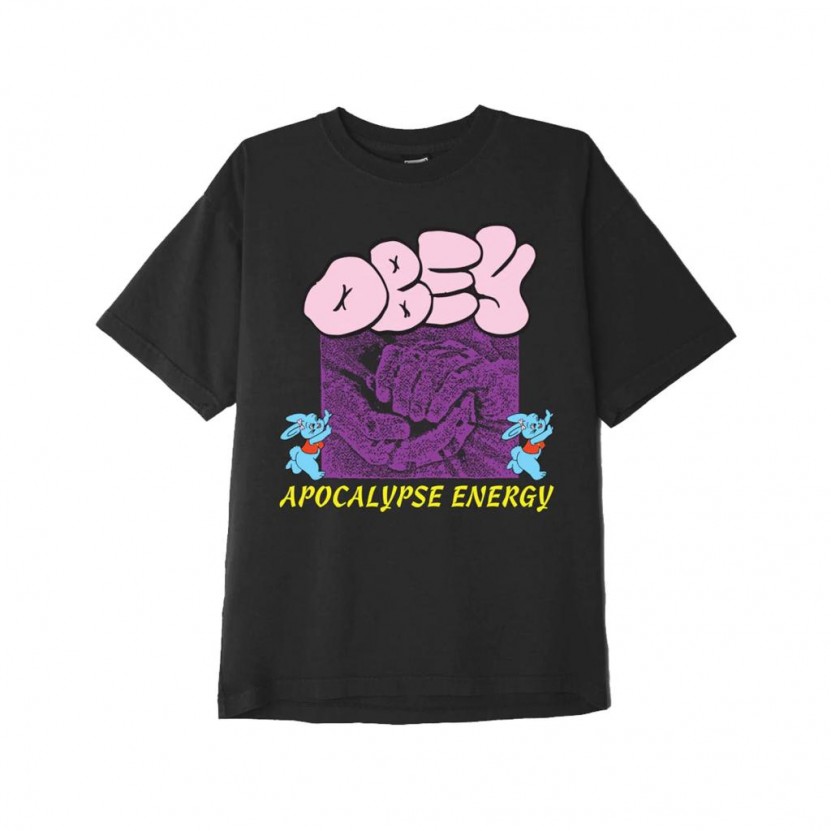 Camiseta Obey Apocalypse Energy Negra