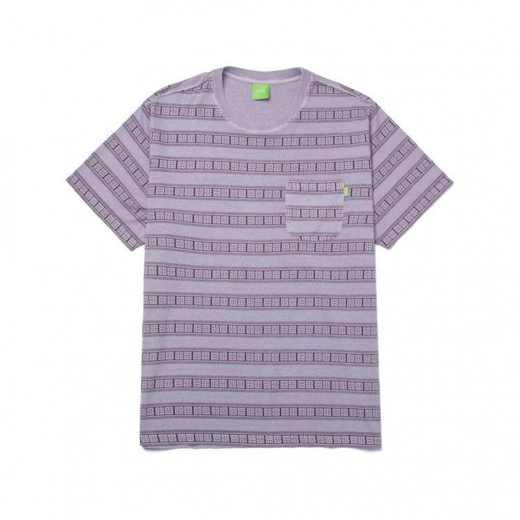 Camiseta HUF Cooper Stripe SS Knit Top Dust Purple