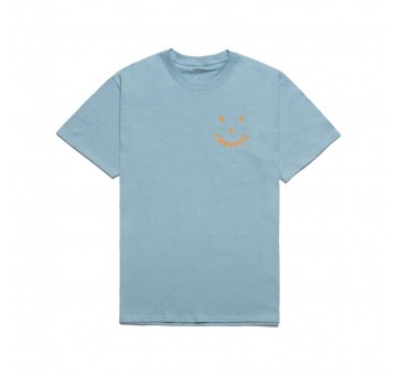 Camiseta Chrystie NYC Smile Logo Stone Blue