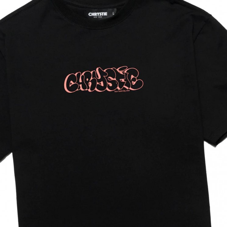 Camiseta Chrystie NYC Bubble Logo Negra