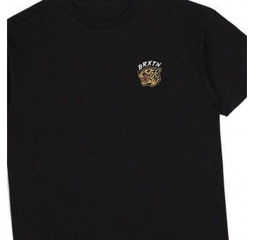 Camiseta Brixton Kit S S STT Black Worn Wash