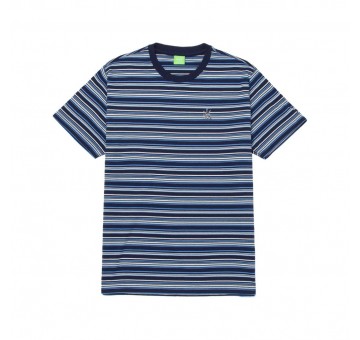 Camiseta HUF Crown Stripe S S Knit Top Indigo