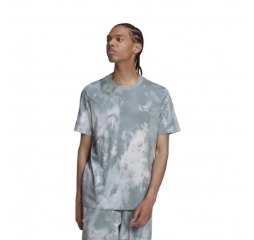 Camiseta Adidas Essentials Trefoil Tie Dyed Tee Magic Grey Multicolor