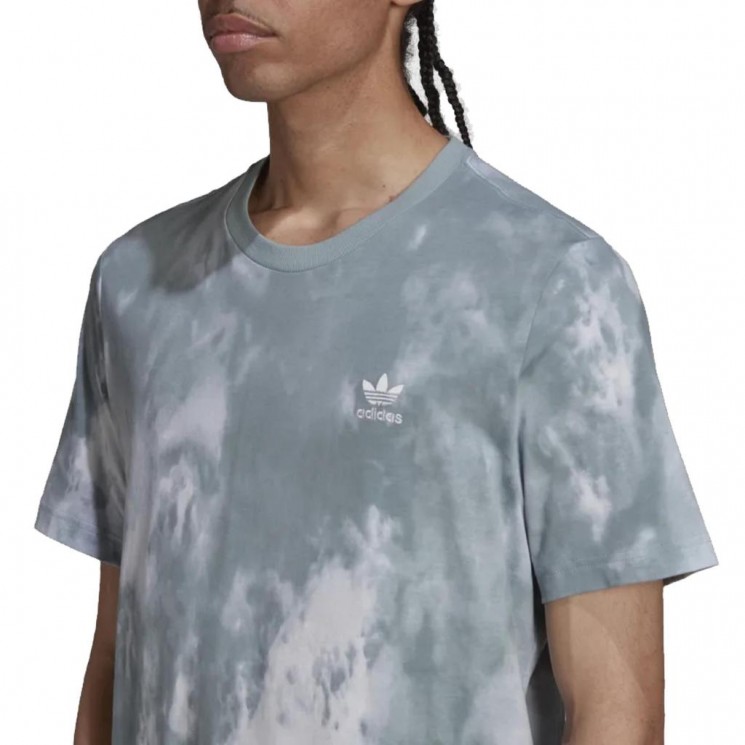 Camiseta Adidas Essentials Trefoil Tie Dyed Tee Magic Grey Multicolor