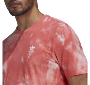 Camiseta Adidas Essentials Trefoil Tie Dyed Tee Semi Turbo Multicolor